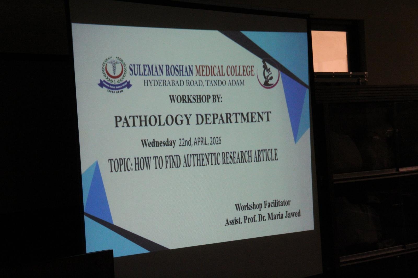 Workshop on Research by Pathology Department (22 April 2026)